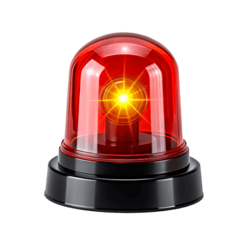 pngtree a flashing red siren for emergency png image 14558464